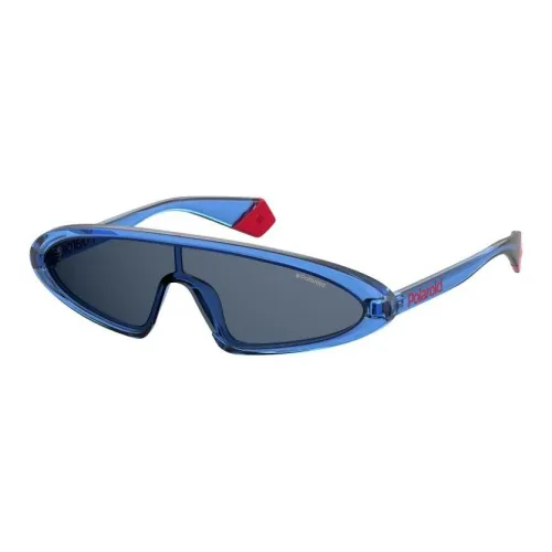 square-frame Metal Irregular Shape Sunglasses Braun Unisex Blue