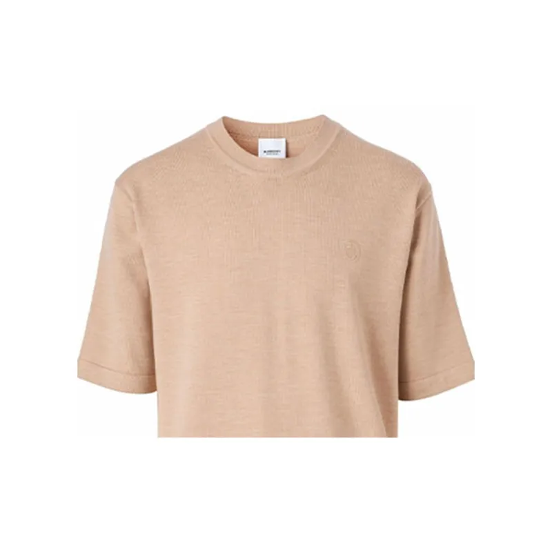 Burberry Monogram Motif Wool Silk T Shirt-4