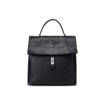 FAIRWHALE PU Double Shoulder One Shoulder Handbag Regular Women's Black/Apricot