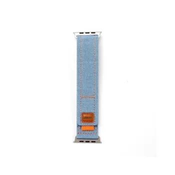 PULAISI Watch Band Apple Compatibility Denim Woven Material