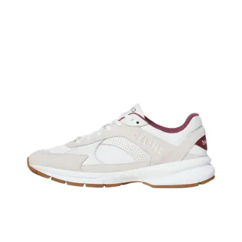 CELINE CR 03 Low Top Casual Shoes Men's White Red