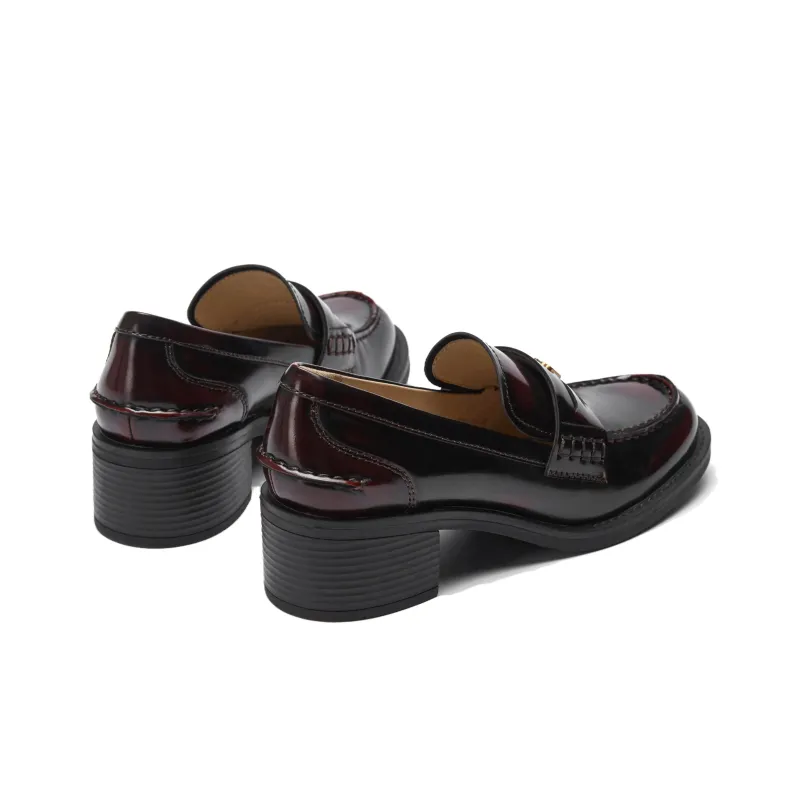 73Hours Jazz Red Tone Loafers 5cm Women's Burgundy-4
