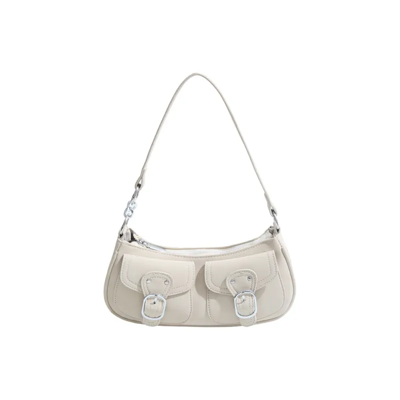 Yalu PU Shoulder Bag Women's Brown/Black/Pink/White/Khaki-14