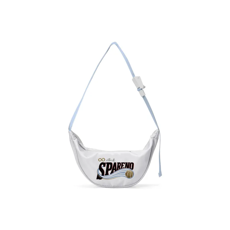 Spare No Pains. Polyester Shoulder Bag, Crossbody Bag, Fanny Pack, Sling Bag Unisex White/Yellow-1