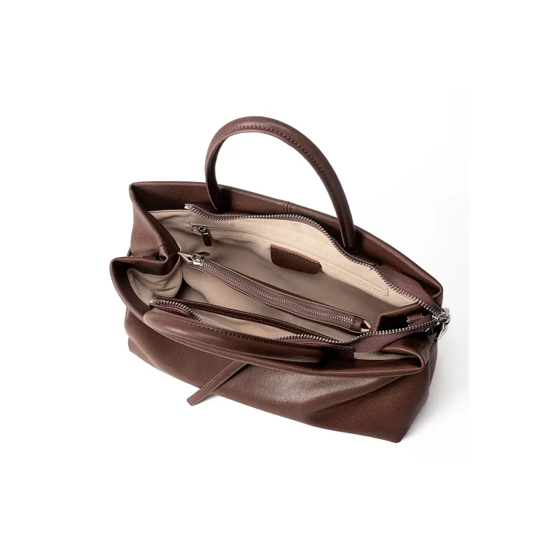 AQUASCUTUM Top Grain Cow Leather Handbag Women's Multicolor-13