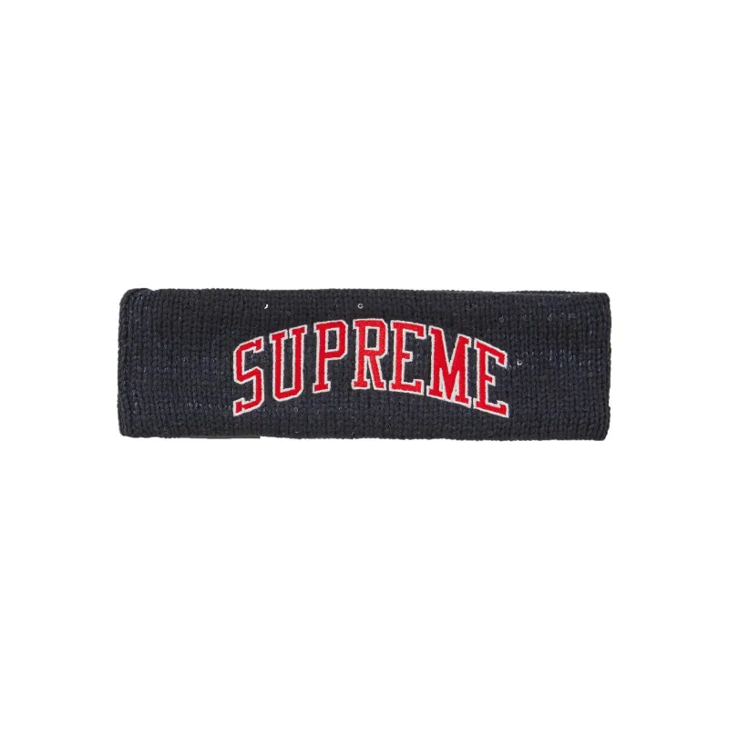 Supreme New Era Sequin Arc Logo Headband-0