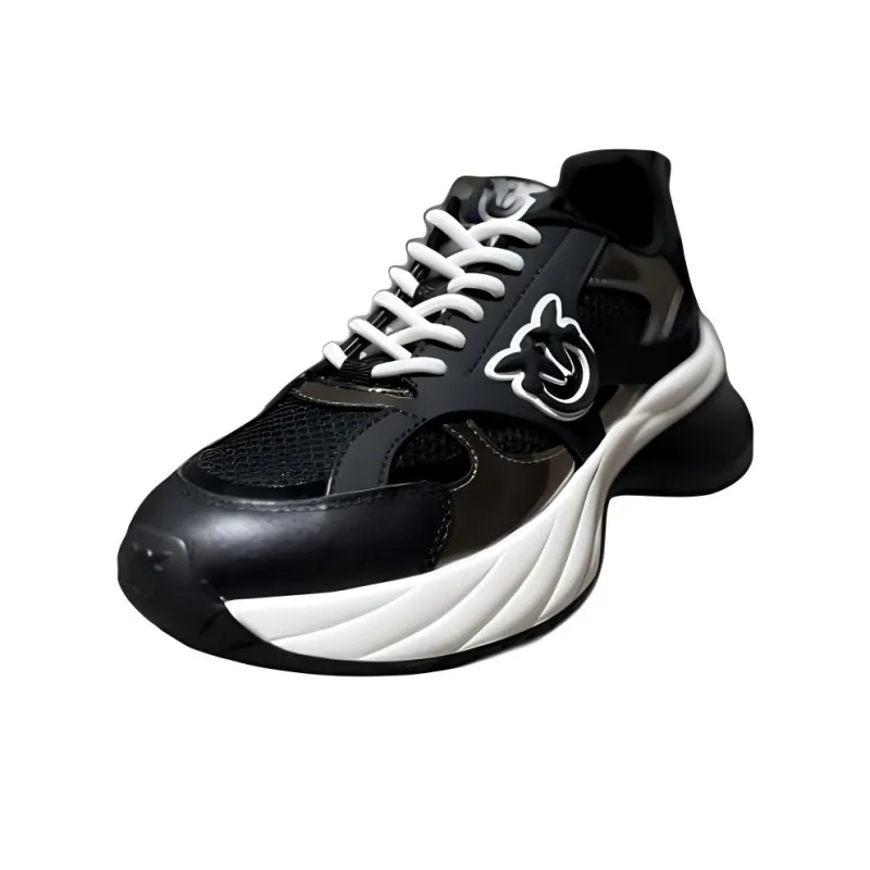 PINKO Logo Patch Round Toe Sneakers Women's-2