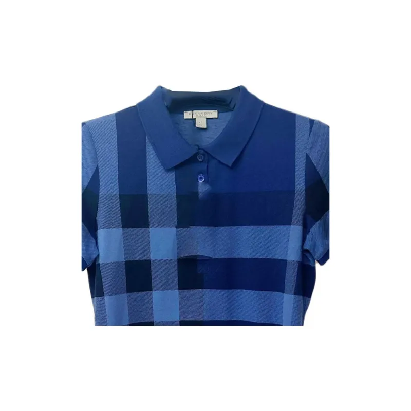 Burberry Polo Shirt Women's Blue-3
