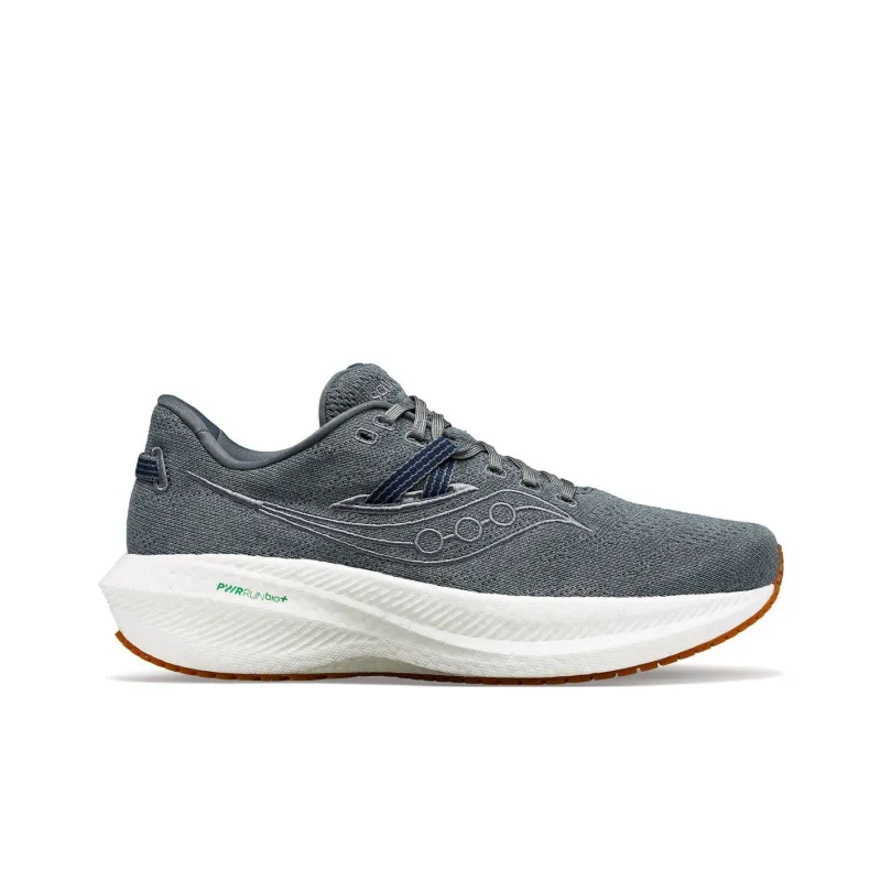 Saucony Triumph Rfg Slip Resistant Low Top Casual Shoes Men's Gray-1