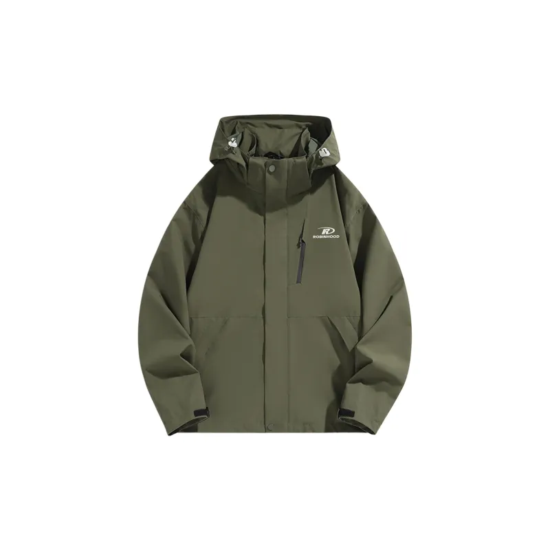 ROBINHOOD Water Resistant Windproof Breathable Warm Water Repellent Windbreaker Jacket Unisex-24