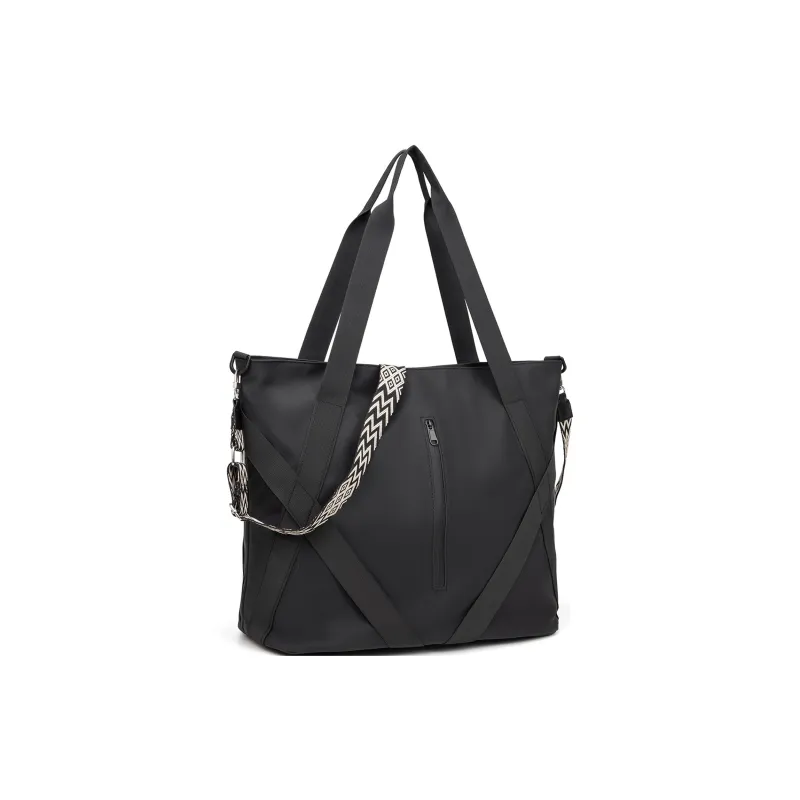 TAKI PU Crossbody Bag Shoulder Bag Regular Unisex Black/Gray Brown-1