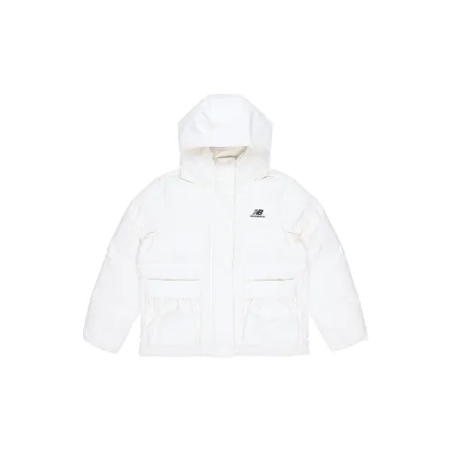 New Balance Down Jackets Women's Ivory White