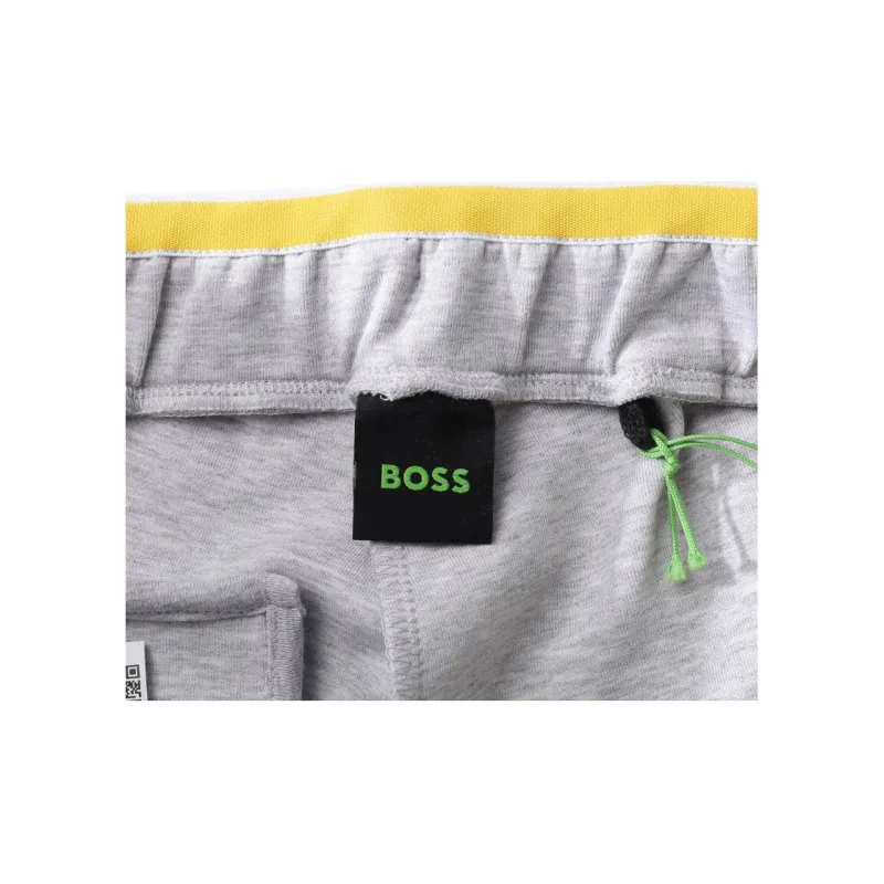 HUGO BOSS Elastic Cuff Casual Sweatpants Men's Light Gray-4