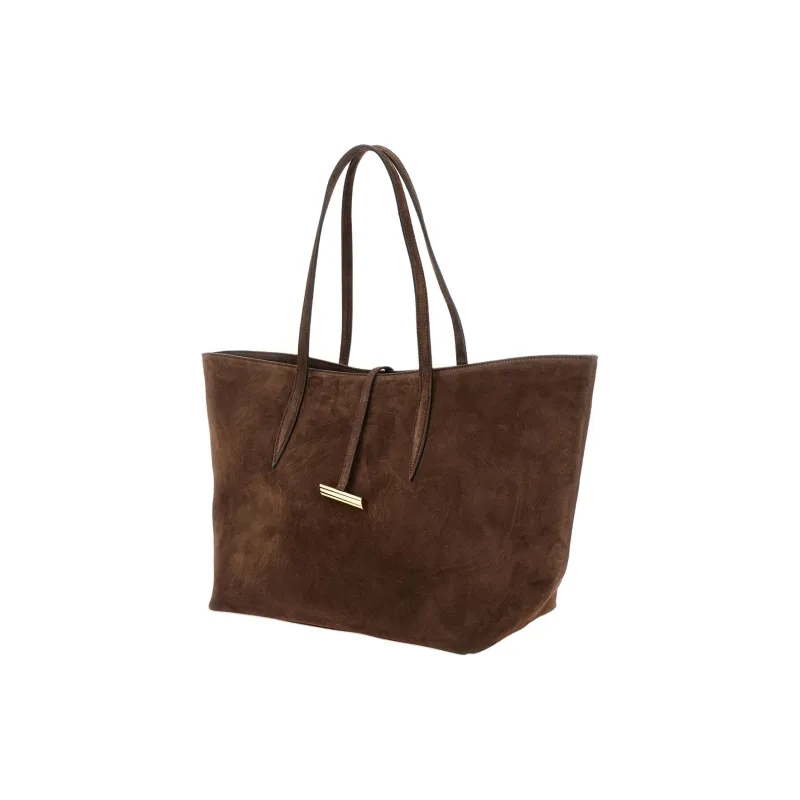 Little Liffner Cow Suede Tote Bag Shopping Bag Handbag Shoulder Bag Women's Brown-1