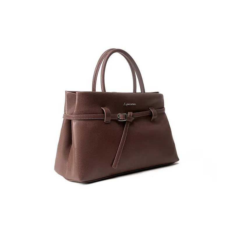 AQUASCUTUM Top Grain Cow Leather Handbag Women's Multicolor-9