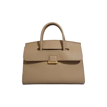PAYOT Genuine Leather Handbag Women's Elephant Gray/Orange/Black/Too White Gray
