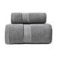 2-Piece Set (Dark Gray Towel *1, Dark Gray Bath Towel *1)