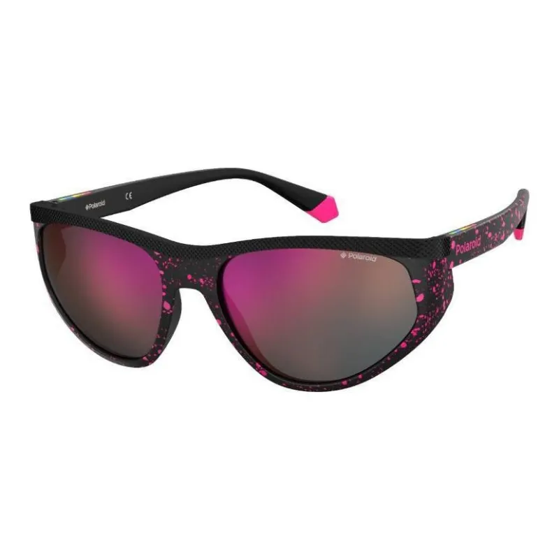Polaroid Polycarbonate Oval Sunglasses Unisex Fuchsia-0