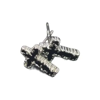 Sanpowa 925 Sterling Silver, Glue Drip Stud Earrings Men's