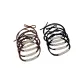 Hair Tie Rhinestone, White+Coffee[10]pcs