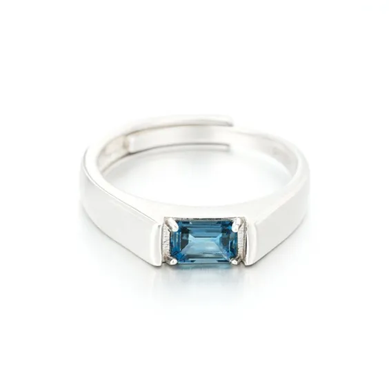 AIDAQIAN S925 Silver Ring Open And Adjustable Men's-6