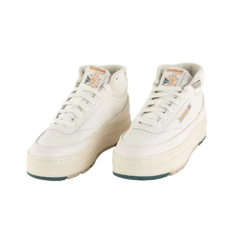 Reebok Women's Club C Geo Mid 'Chalk Court Brown' Women's-1