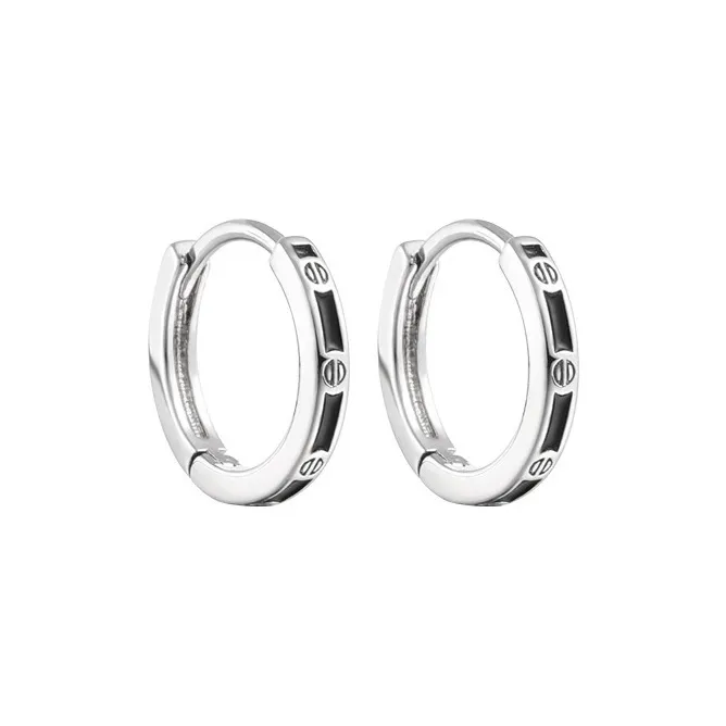 GELUTU S999 Silver Earrings Unisex-2