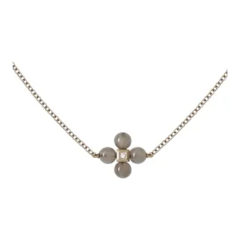GIORGIO ARMANI Gioia 18k Gold Diamonds And Moonstone Long Necklace