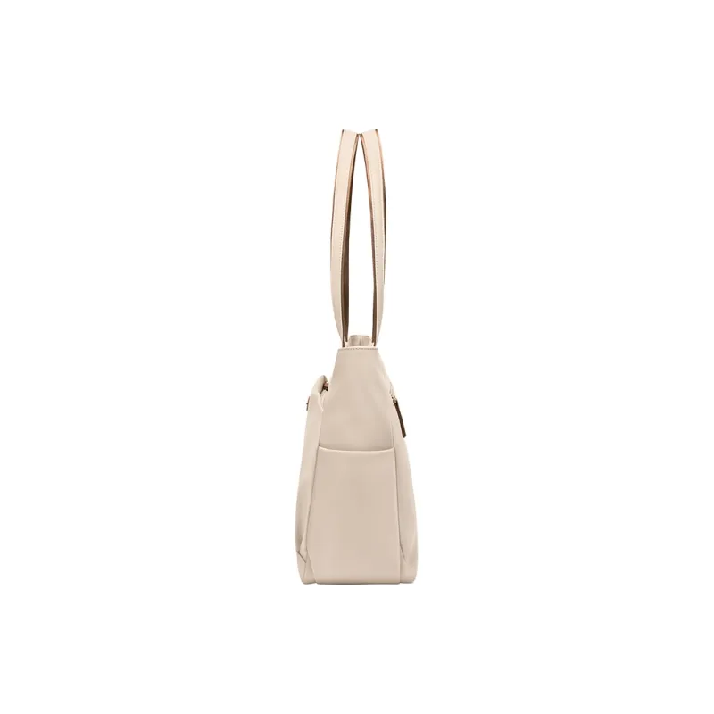 POLO Fabric Shoulder Bag Regular Women's Milk Tea Apricot/Classic Black-1