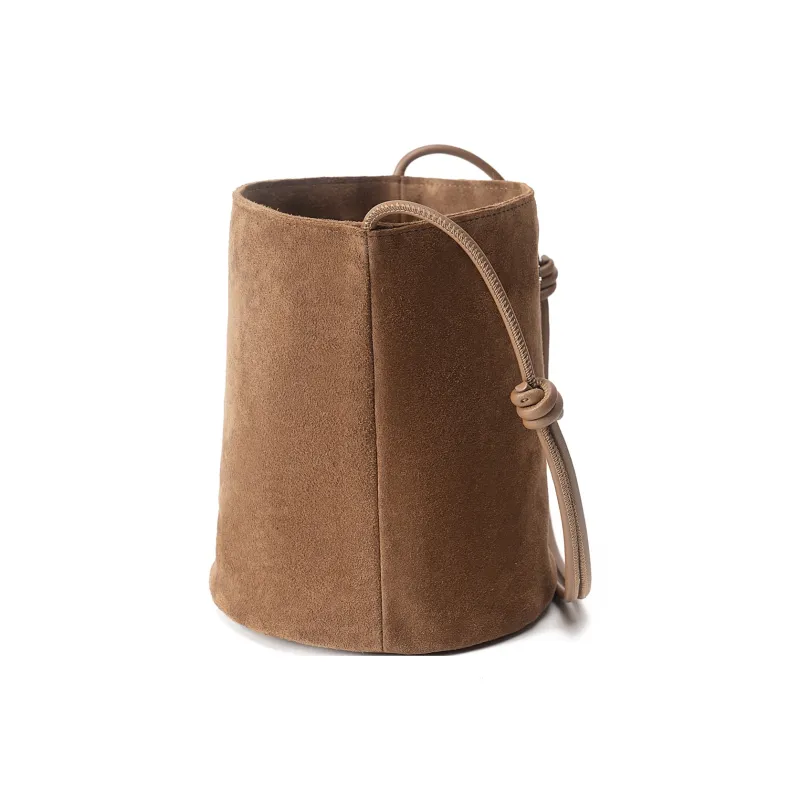 AQUASCUTUM Cow Leather Bucket Bag, Shoulder Bag Women's Multicolor-9
