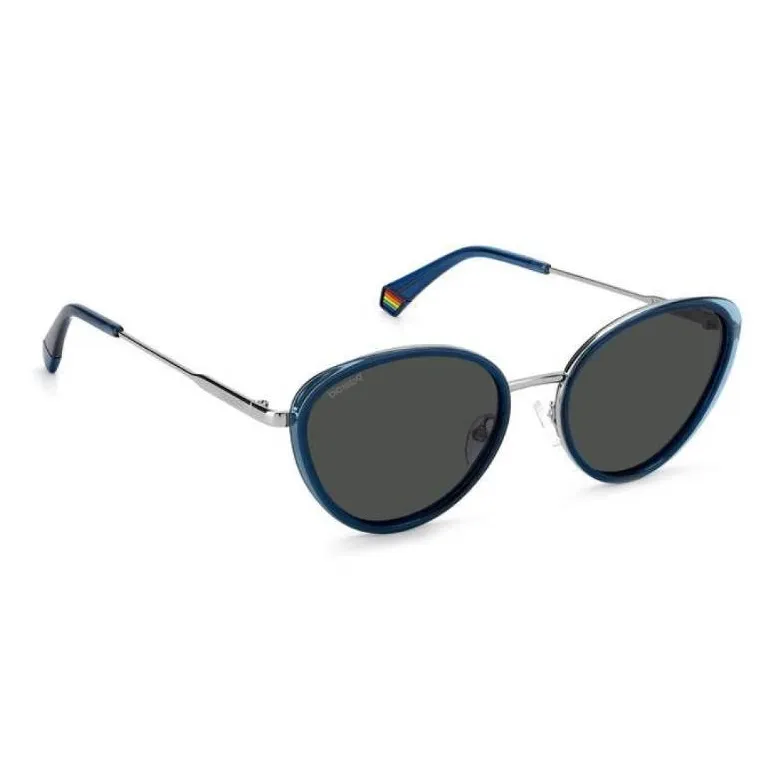 Polaroid Cat Eye Sunglasses Women's Blue-1