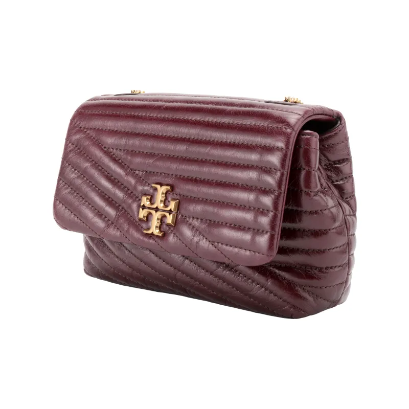 TORY BURCH Kira Leather One Shoulder Handbag Crossbody Bag Mini Women's Brown-1