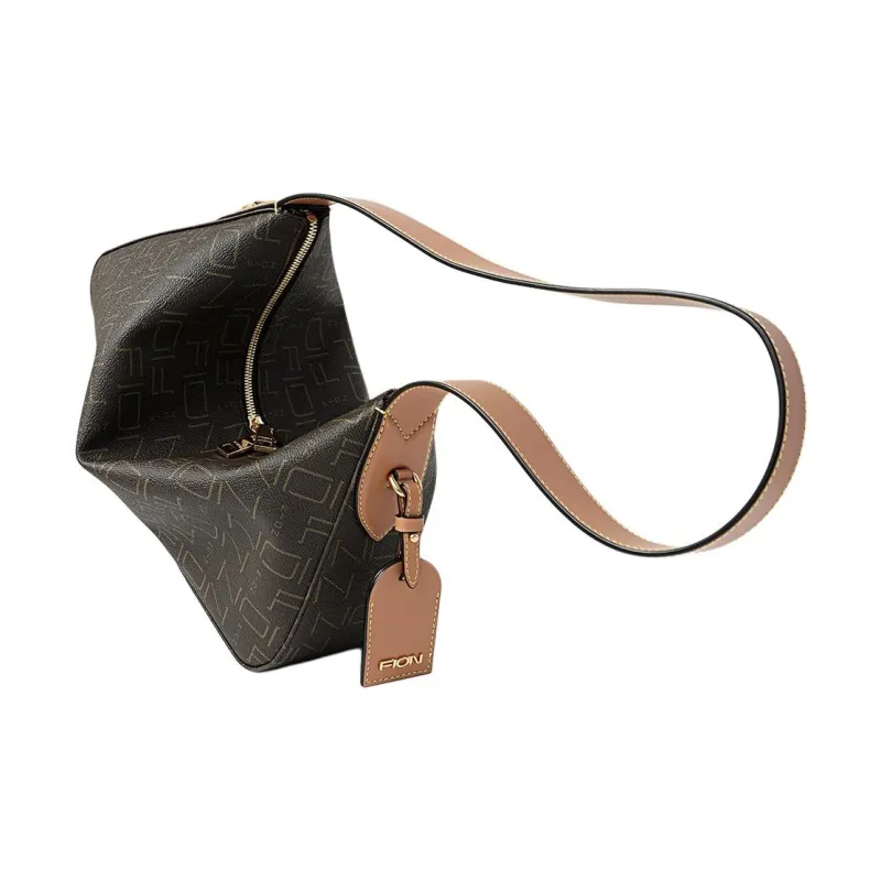 FION Artificial Leather Crossbody Bag Women's Brown Camel-5