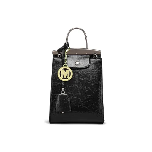 FAIRWHALE PU Portable Crossbody Bag Shoulder Bag Small Size Women's Hepburn Black/Coffee