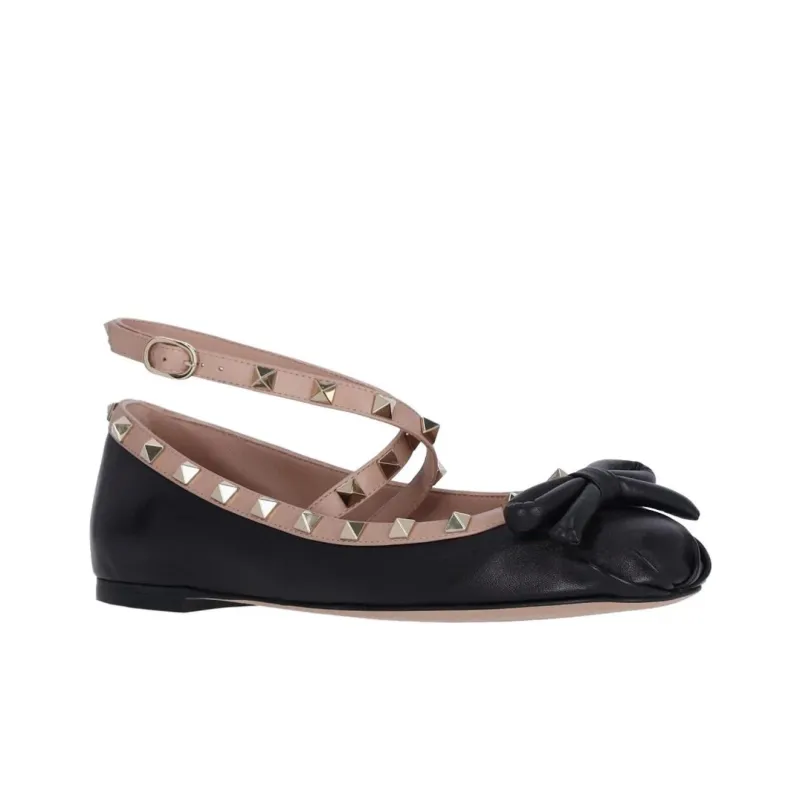 Valentino Country Collection Casual Single Shoes Women's Black-2
