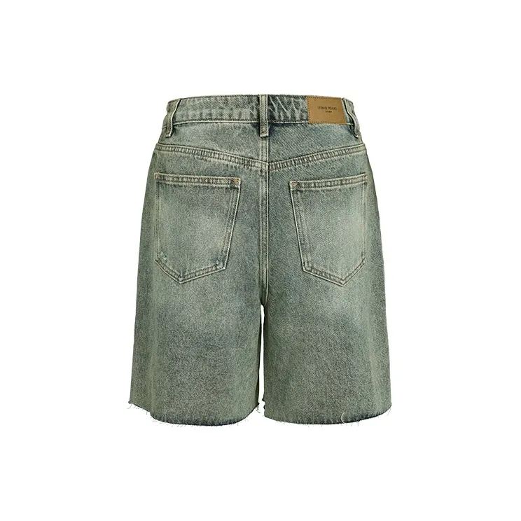 URBAN REVIVO Denim Shorts Women's Light Blue-1