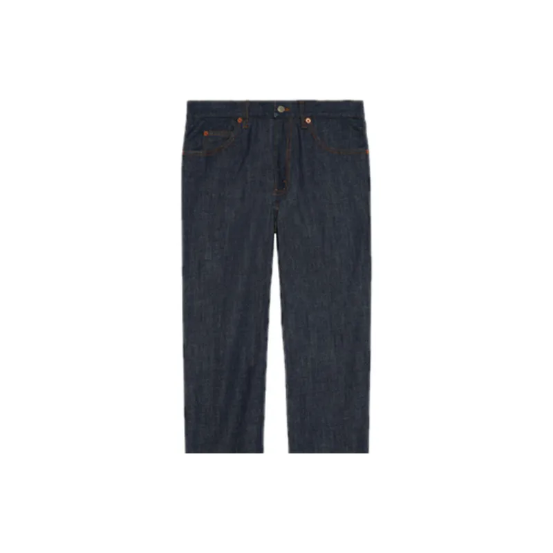GUCCI Jeans Men Dark Blue-5