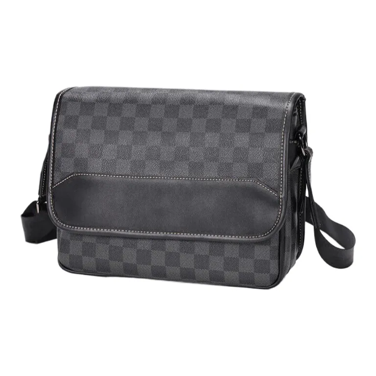 CARTELO PVC With Polyester Shoulder Bag Crossbody Bag Men's Black-1