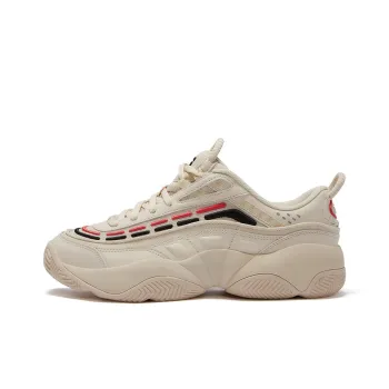 FILA FUSION FIRE Flame Shoes Anti Slip Wear Resistant Low Top Vintage Basketball Shoes Men's Brown