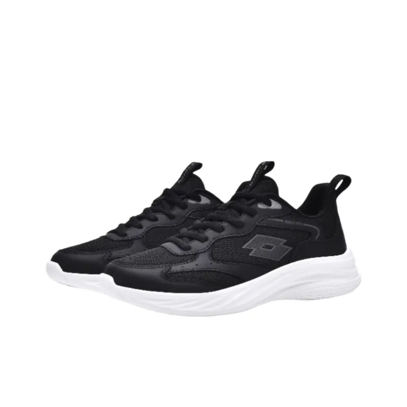 LOTTO Sportlife Durable Breathable Low-Top Casual Running Shoes Women's Black White-1