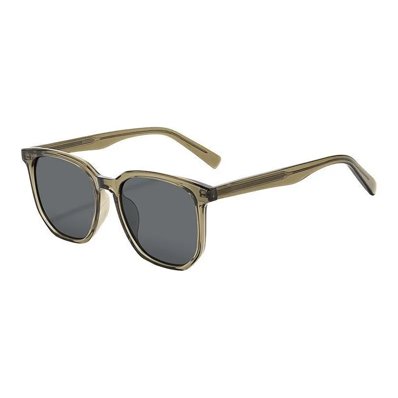 Sagawa TR/Memory Plastic Plate Frame Square Sunglasses Unisex-8