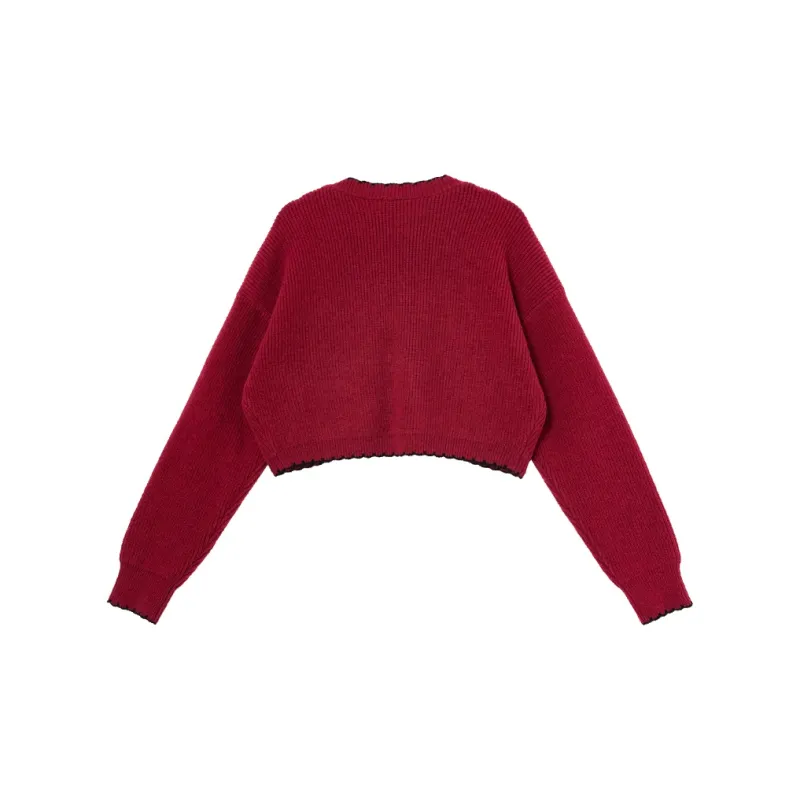 WESTLINK Cropped Coat Women's Red-1