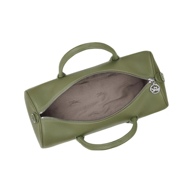 LONGCHAMP Daylong Cow Leather Shoulder Bag Crossbody Bag Handbag Large Size Women's Green-3