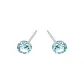 Lake Blue Zircon Stud Earrings