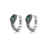 Green Serpent Earrings