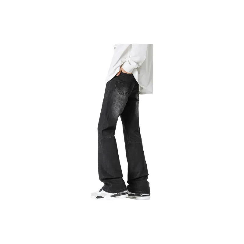 FASTFISH Jeans Unisex Black Gray Color-1