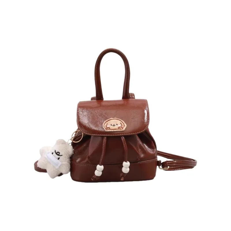 North Pack PU Backpack Regular Women's Black/Coffee/Brown-14