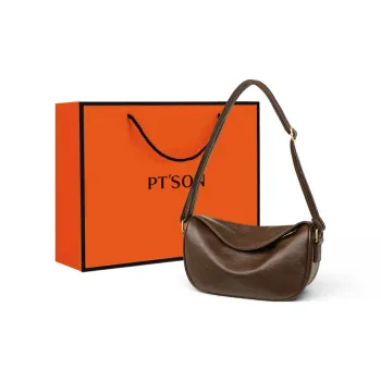 PT'SON Synthetic Leather Crossbody Bag Shoulder Bag Dumpling Bag Regular Women's Coffee/Khaki/Black