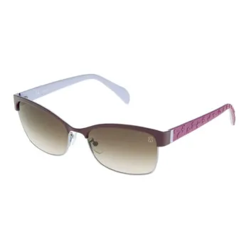 TAOSIXIONG Acetate Rectangular Sunglasses Women's Purple