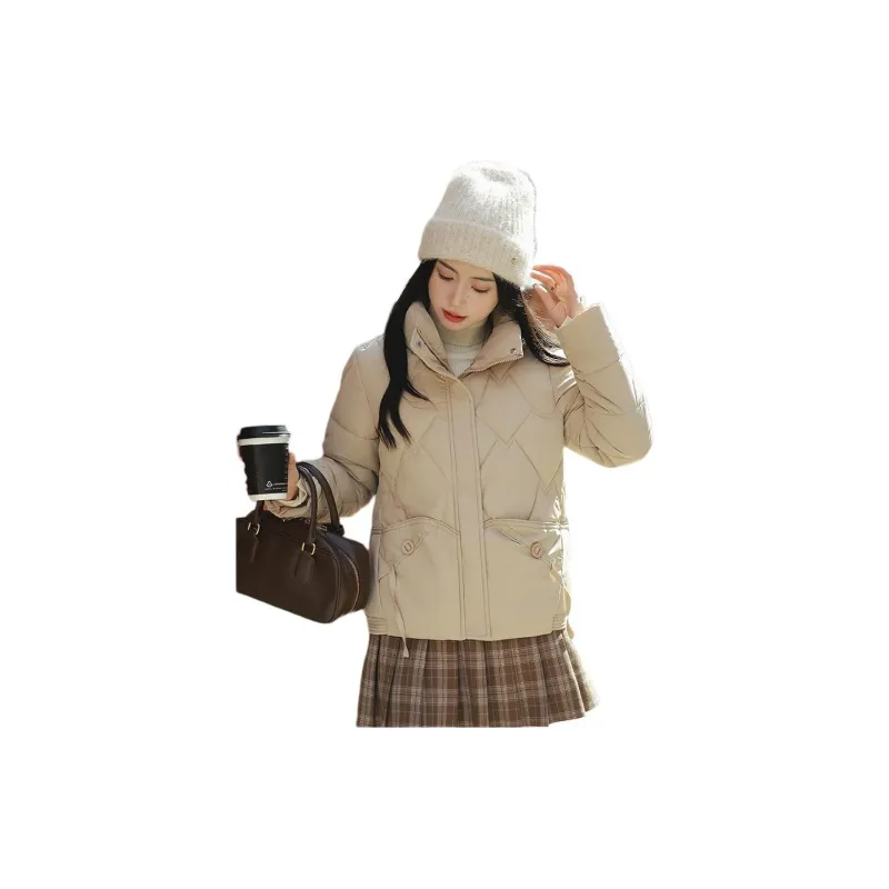 Emodues Puffer Jacket Women's Khaki-1